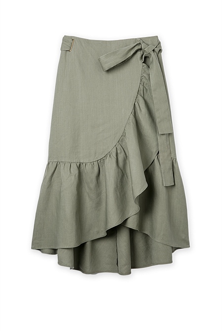 Ruffle Wrap Skirt - Skirts | Country Road