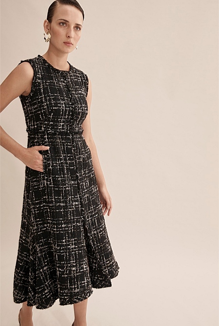 Midi Tweed Dress Online Hotsell, UP TO ...