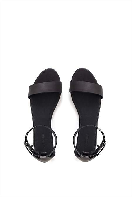 Black Emmy Cuff Sandal - Sandals & Thongs | Country Road