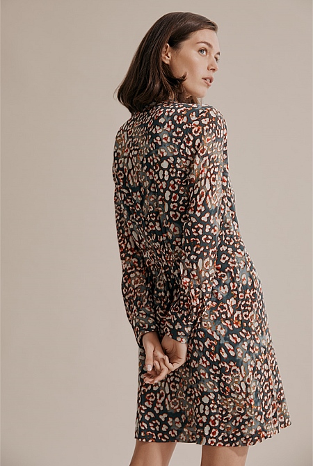 Leopard Print Shirt Dress | Dresses