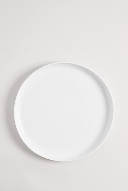 Yarra Large Round Platter Serving, Round Serving Tray Big White