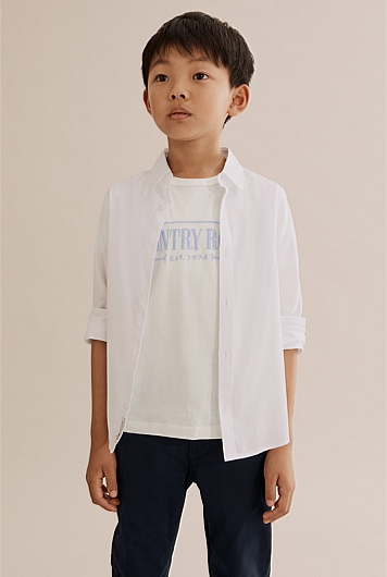 Linen Shirt TONIO pur Clothing Boys Clothing Tops & Tees 