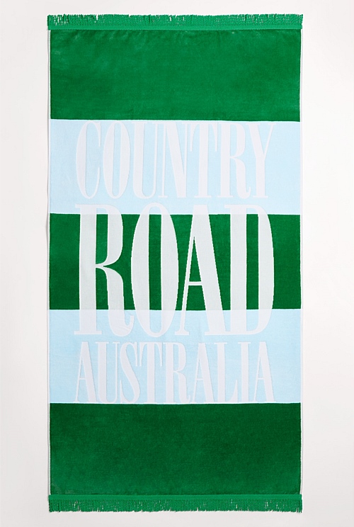 countryroad.com.au | ARCHIVE LOGO AUSTRALIAN COTTON BEACH TOWEL