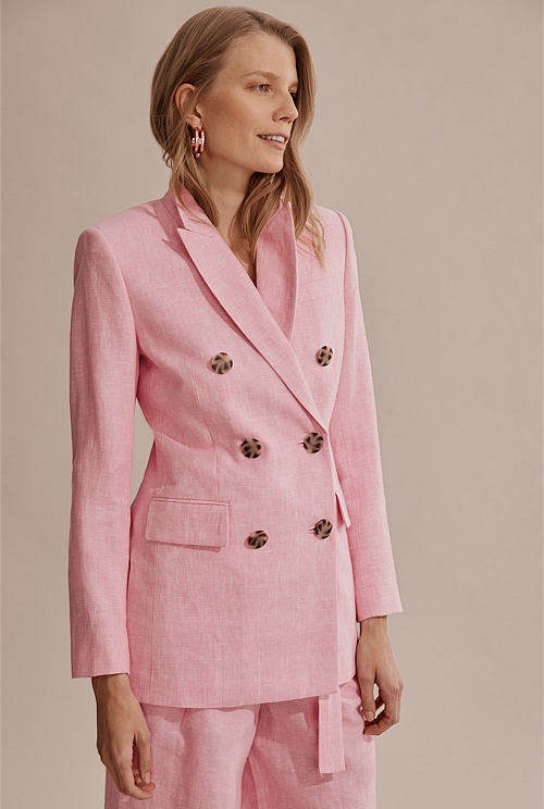 Ampere regiment Postscript Pink Tailored Blazer - Jackets & Coats | Country Road