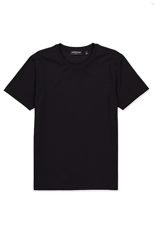 Black Pima Cotton Crew T-Shirt - Best Sellers | Country Road