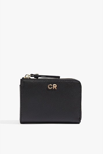 Black Small CR Zip Wallet - Wallets & Pouches | Country Road