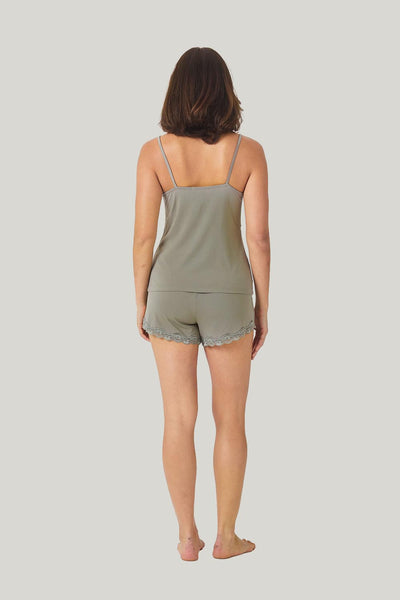 Mabel Bamboo Cami And Short Set - Olive - image 3