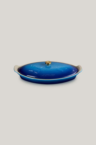 Stoneware Heritage Fish Baker 1.6 L - Azure Blue - image 1