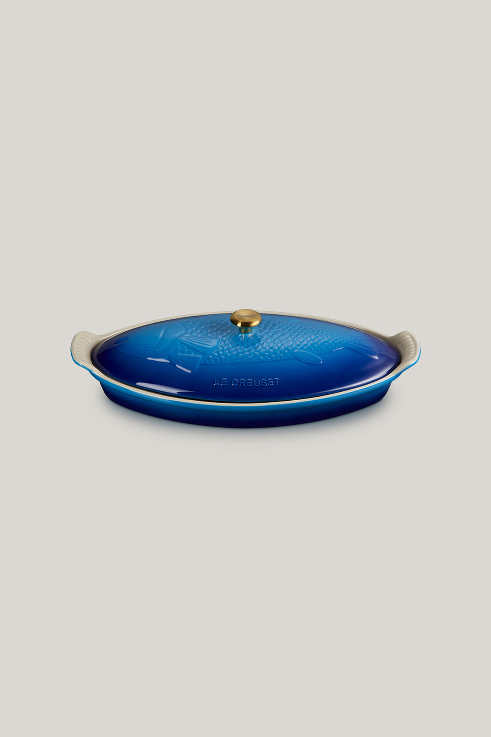 Stoneware Heritage Fish Baker 1.6 L - Azure Blue - image 1