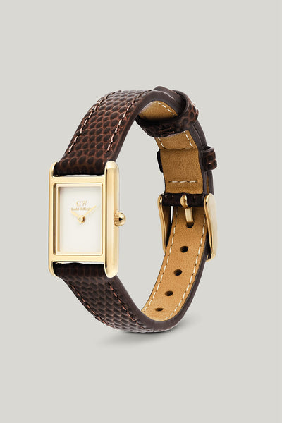 Bound Mini Brown Leather & Gold Watch - Gold - image 4
