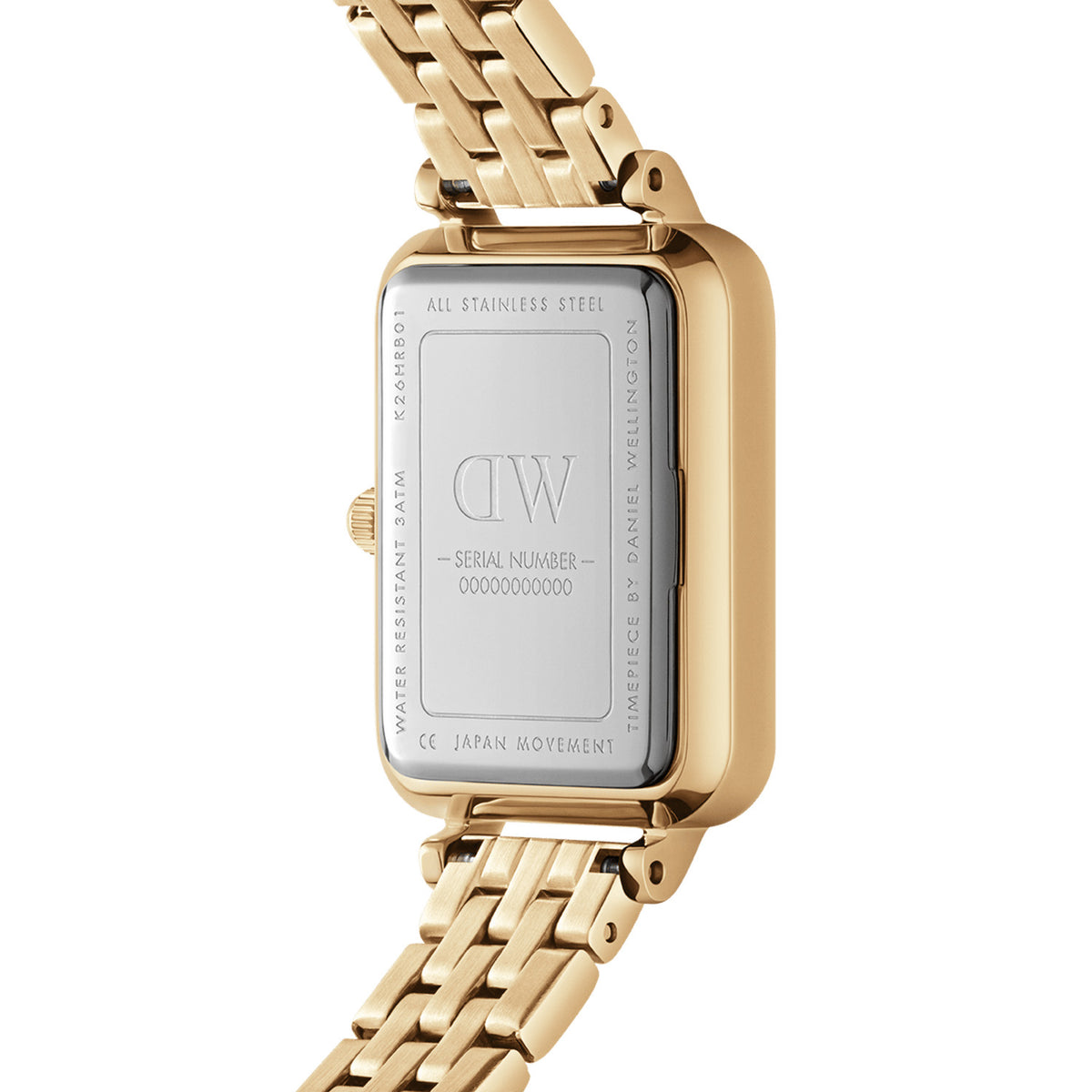 Quadro 20x26 5-link Gold & White Watch - Gold - image 4