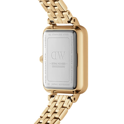 Quadro 20x26 5-link Gold & White Watch - Gold - image 4