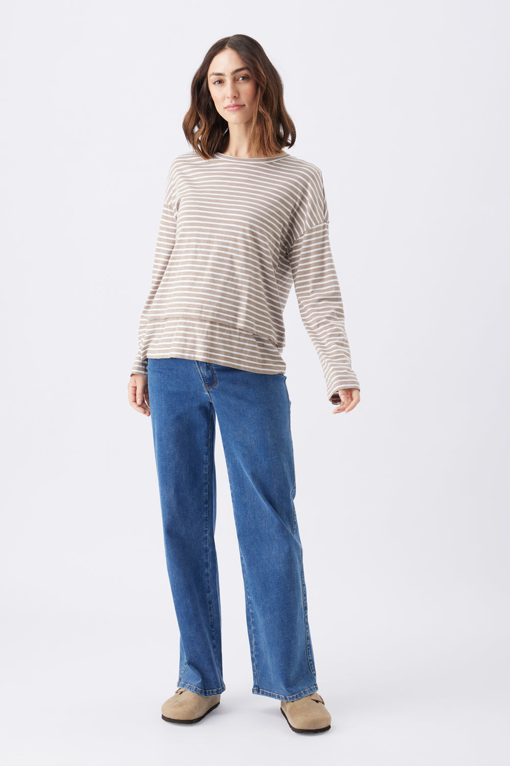 Kyle Wide Leg Maternity Jean - Dark Blue - image 2