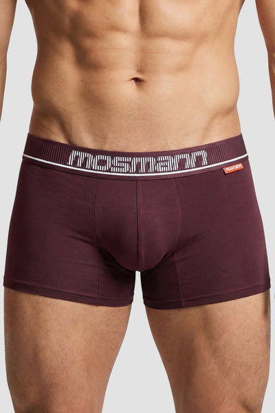 3-pack Bamboo Trunks - Apollo - Burgundy - image 2