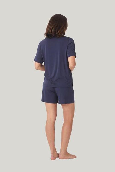 Matilda Bamboo Short Pj - Navy - image 3
