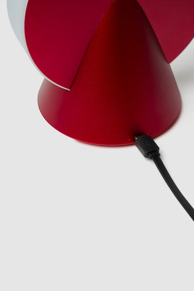 Conic Spherical Portable Led Lamp - Red - Red - image 3