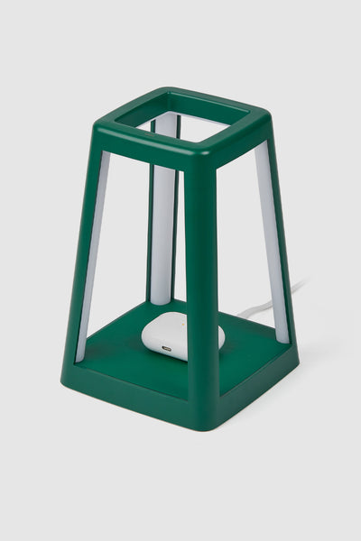 Lantern Portable Lamp With Built-in Wireless Charger - Green - Green - image 2