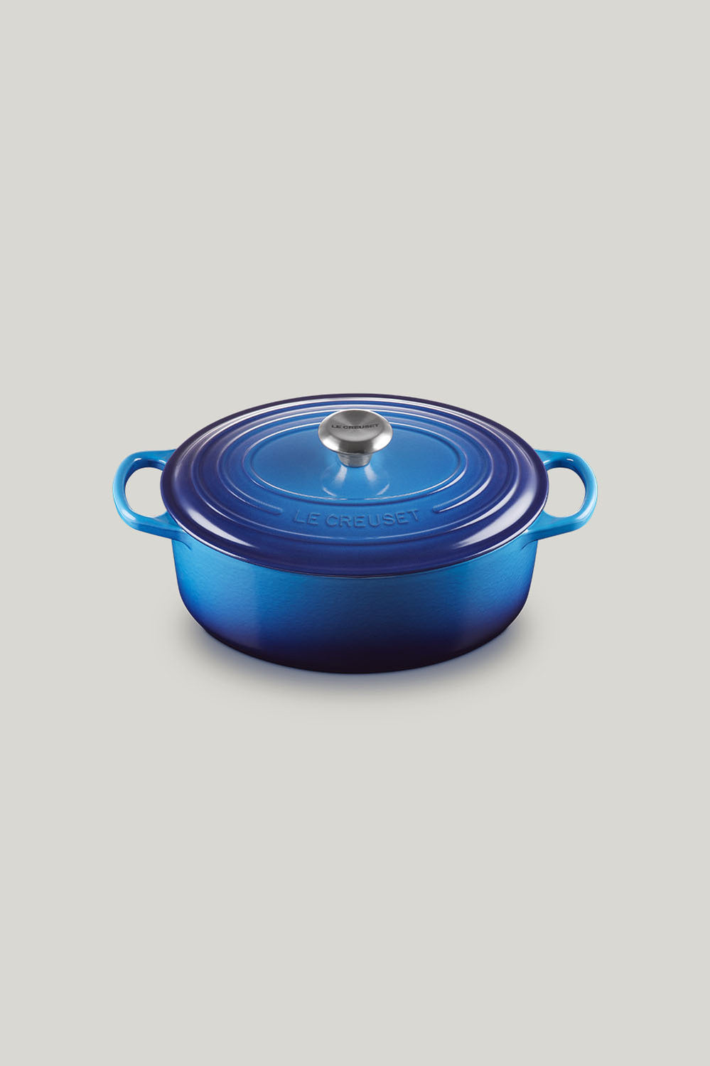 Signature Cast Iron Oval Casserole 29cm - Azure Blue - image 1