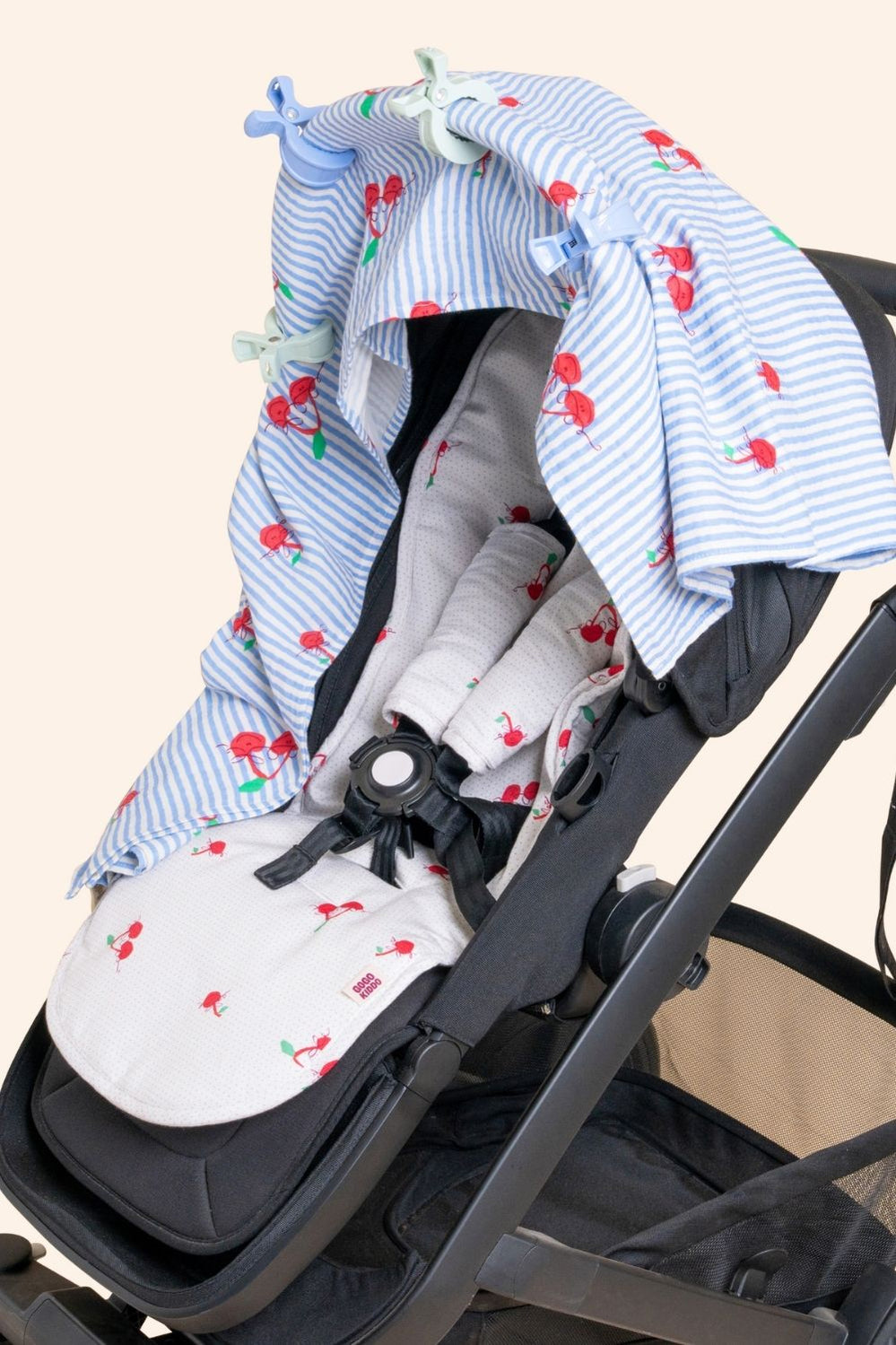 Light And Breathable Muslin Swaddle Duo - Cherry Chic - Cherry - image 2