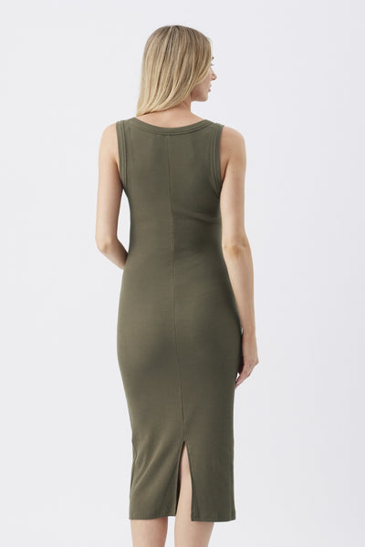 Nina Rib Nursing Dress - Ivy - image 4