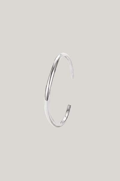 Bangle With Wave Design In Silver - Silver - image 4
