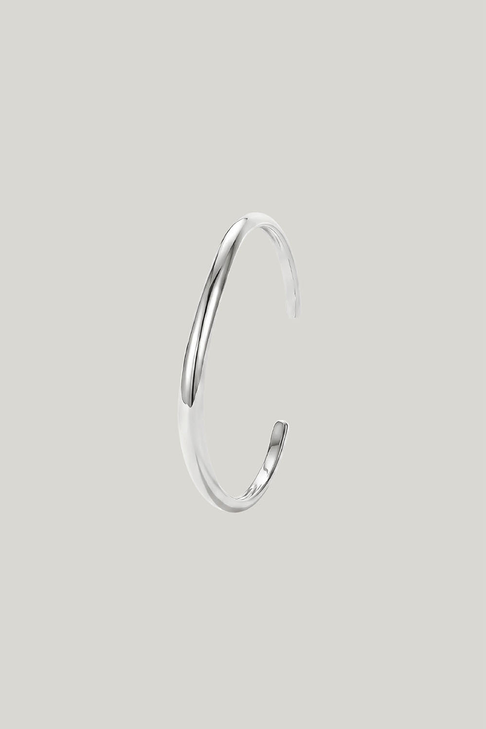 Bangle With Wave Design In Silver - Silver - image 4