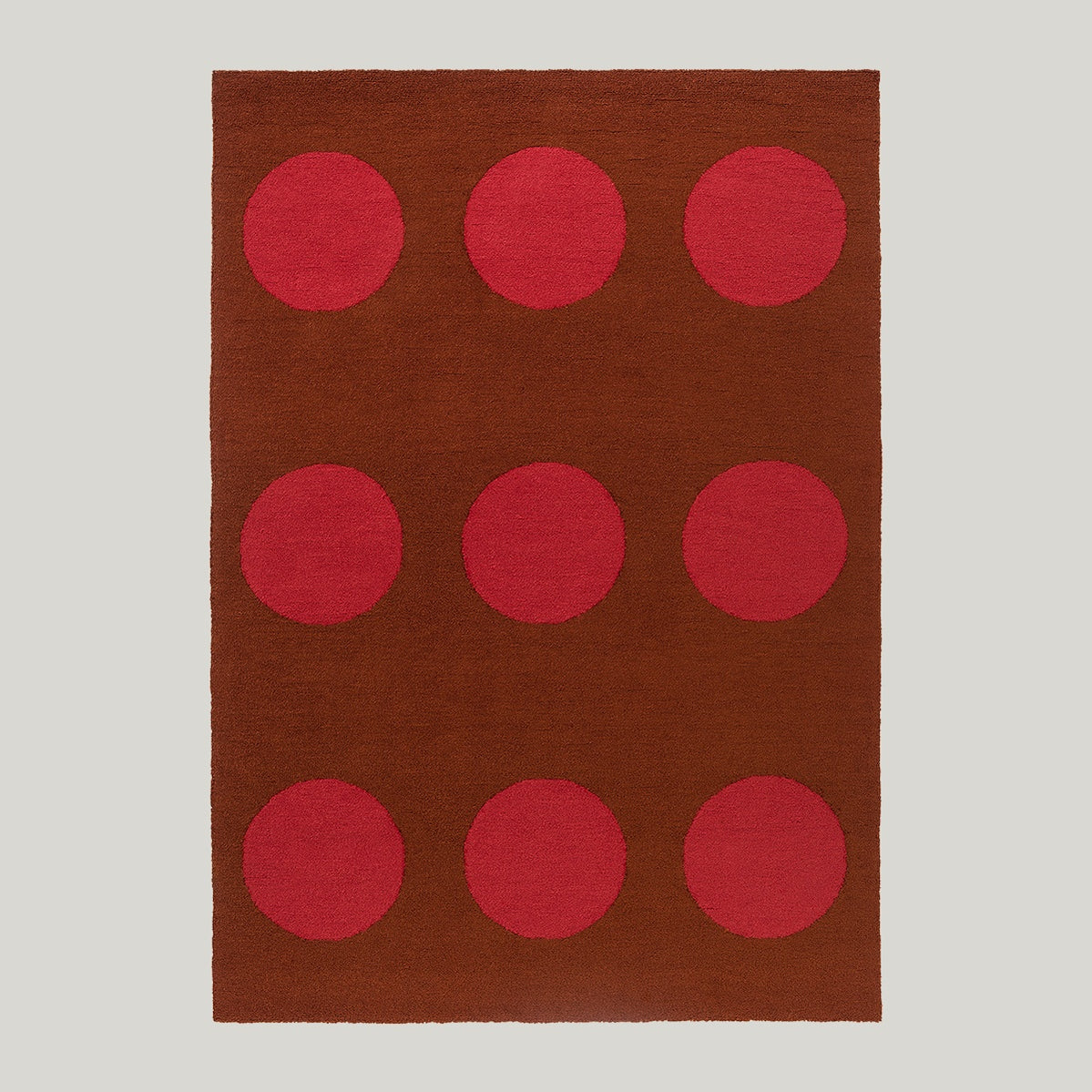 Habitat Festival Dots Red Outdoor Rug 350x250cm - Burnt Rust - image 1