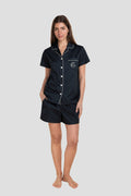 Camilla Cotton Short Pj Set - Navy - image 1