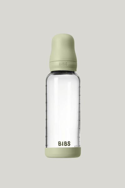 Glass Baby Bottle 240ml Latex - Sage - Sage - image 1