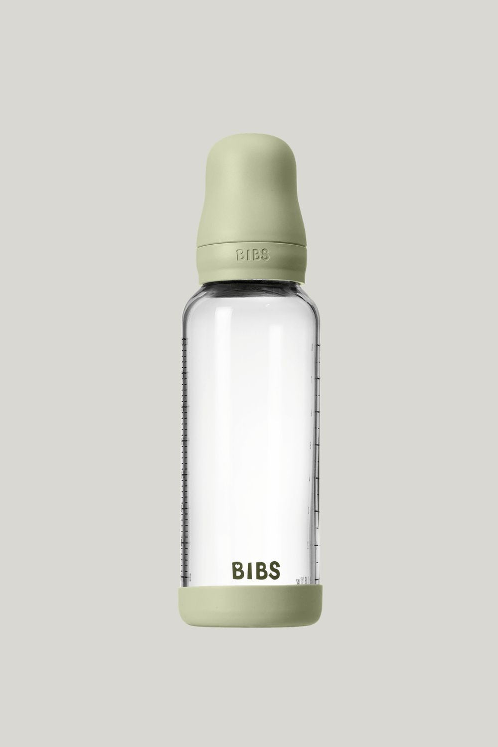Glass Baby Bottle 240ml Latex - Sage - Sage - image 1