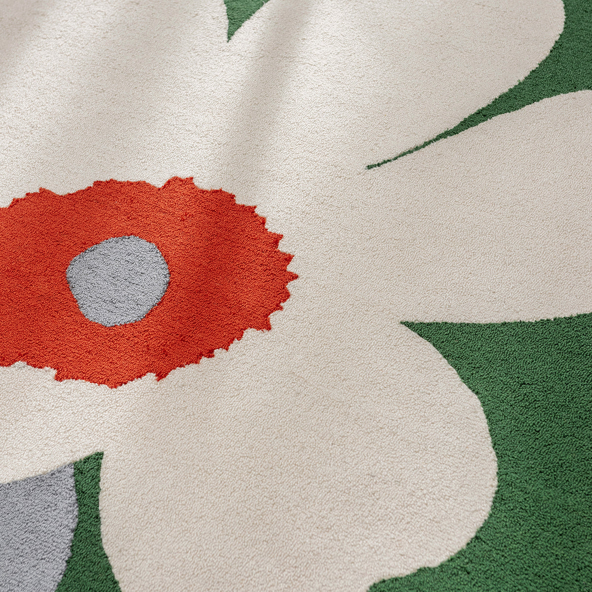Unikko 60th Anniversary Green Rug 200x140cm - Mid Green - image 3