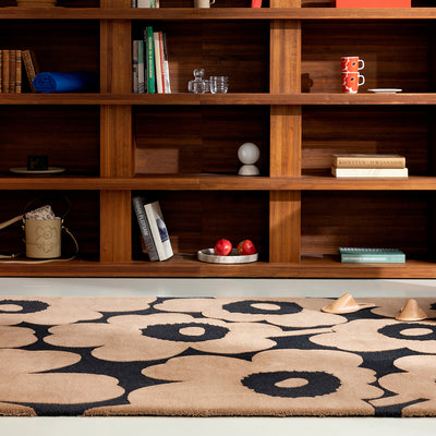Unikko Beige Rug 240x170cm - Charcoal - image 3