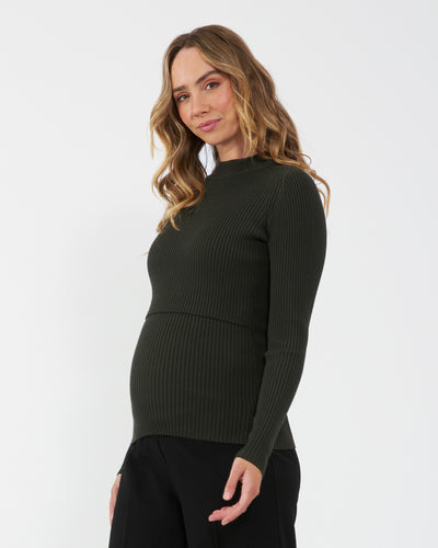 Lift Up Nursing Knit - Ivy - image 3