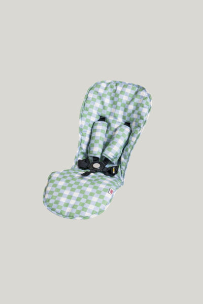 Cosy Pram Liner And Harness Protector - Sage Green Check - Sage Check - image 1