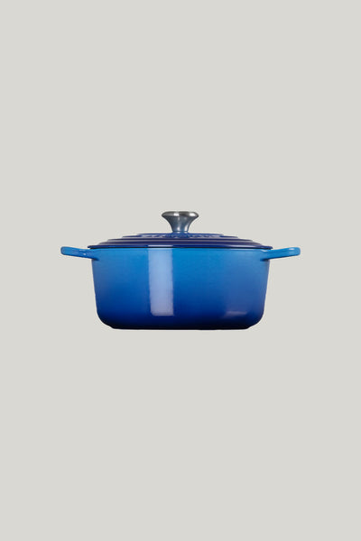 Signature Cast Iron Round Casserole 26cm - Azure Blue - image 2