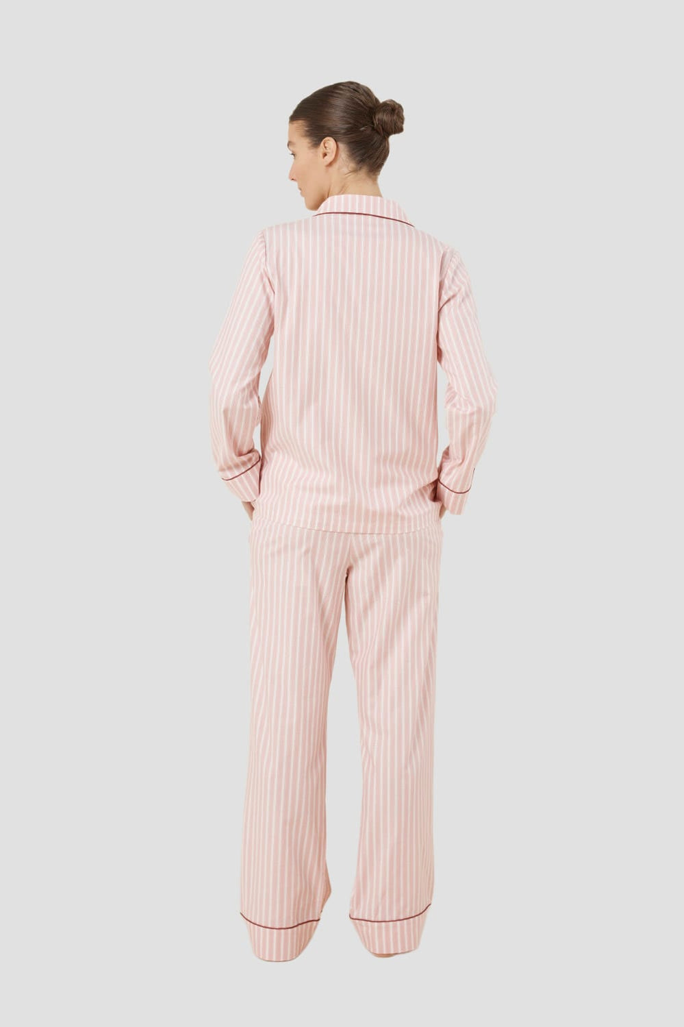 Octavia Cotton Stripe Pj Set - Pink - image 4