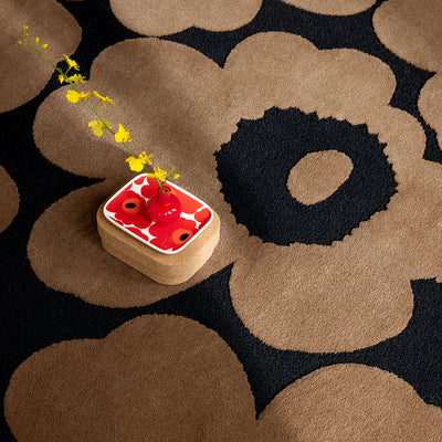 Unikko Beige Rug 240x170cm - Charcoal - image 4