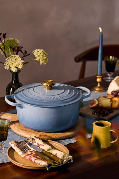 Signature Cast Iron Round Casserole 26cm - Chambray - image 3