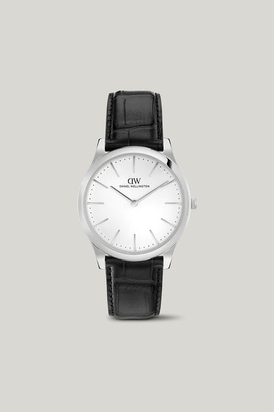 Pathfinder Black-croc Frost-white Silver Watch - Silver - image 1