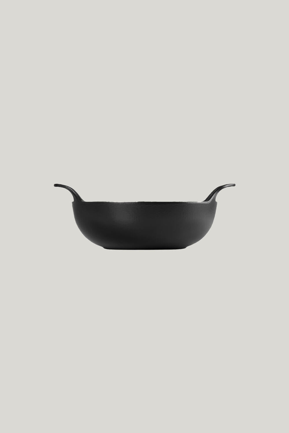 Cast Iron Balti Dish 24cm - Matte Black - image 2