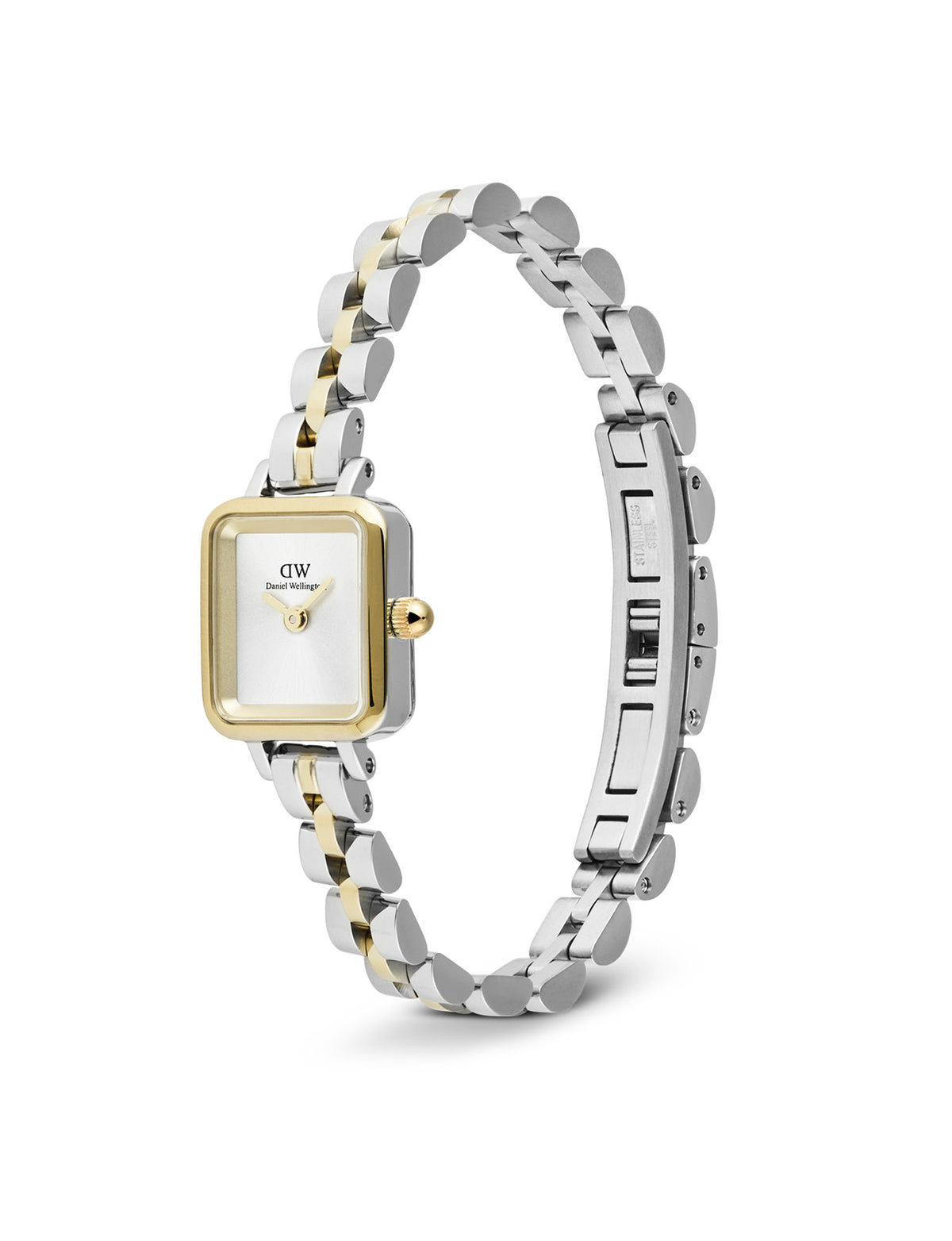 Quadro Mini Arch Link Two Tone Watch - Silver Gold - image 4