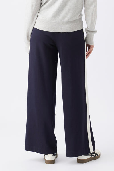 Ari Wide Leg Maternity Pant - Navy/White - image 4