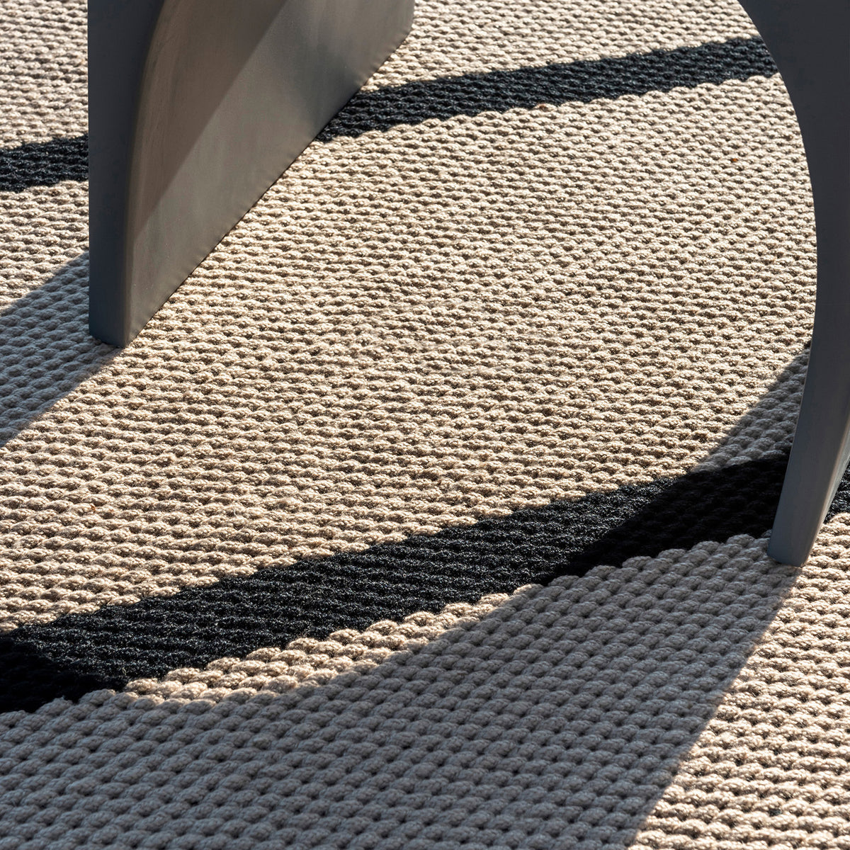 Deck Charcoal Black Outdoor Rug 200x140cm - Stone - image 4