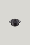 Stoneware Mini Cocotte 10cm - Matte Black - image 1