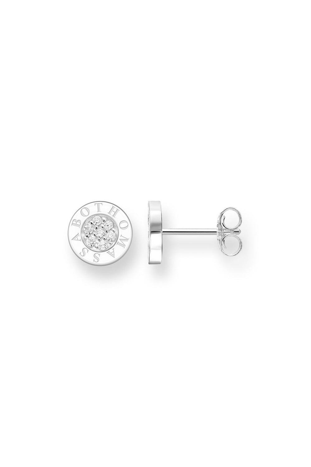 Classic Pave Ear Studs - Gold - image 1
