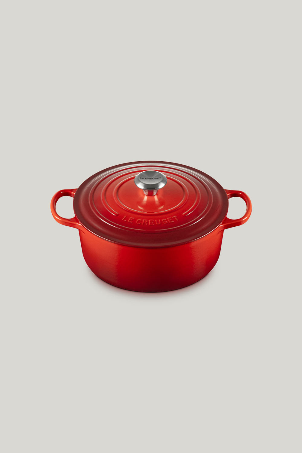 Signature Cast Iron Round Casserole 26cm - Cerise - image 1