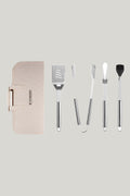 Stainless Steel Set Of 4 Bbq Tools & Bag - Black - image 1