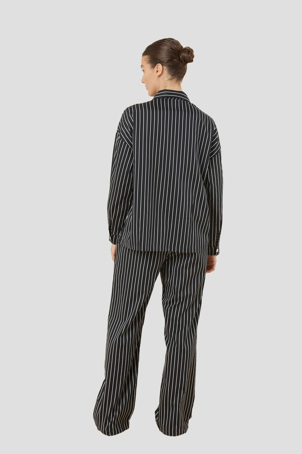Willow Cotton Stripe Pj Set - Black - image 3