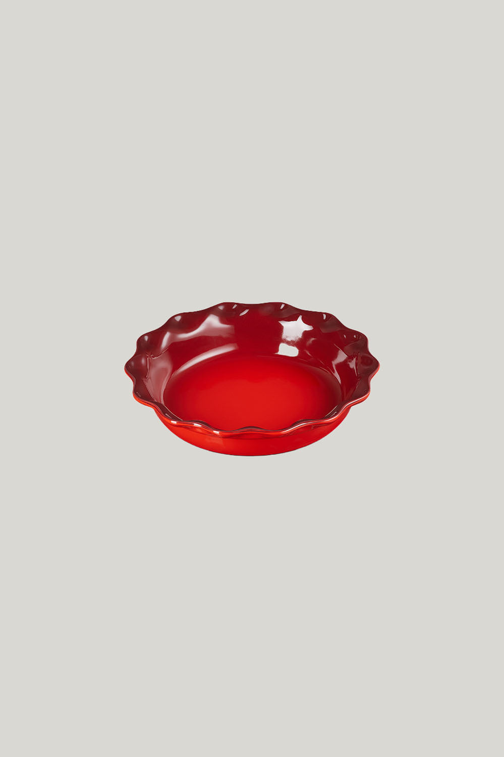 Stoneware Heritage Round Flute Pie Dish 23cm - Cerise - image 1
