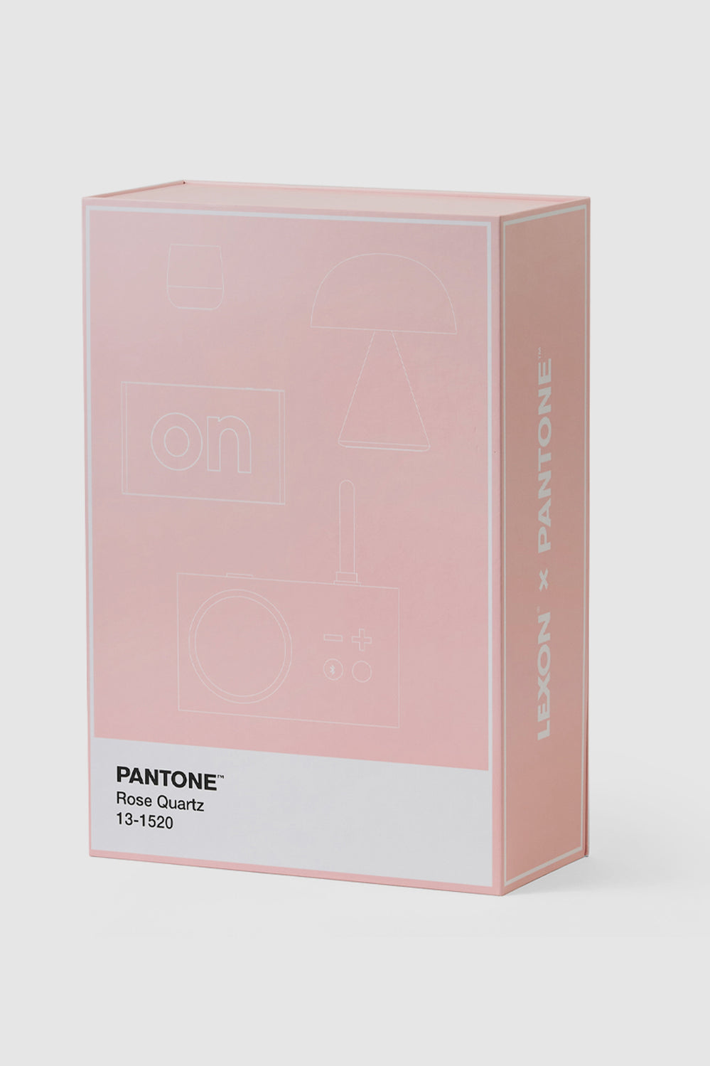 Gift Set Pantone - Includes Mino+ Mini Speaker, Flip Classic Clock, Mina M Lamp, Thykho 3  Speaker - Rose Pink - Pink - image 1